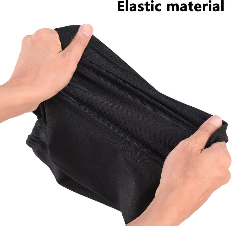 DOBOLAN Indoor TV & Computer Monitor Dust Cover, elastic fabric with adjustable size, Suitable for most brands of 24-30 inch flat or curved(Black, 24 - 30 inches) - Image 2
